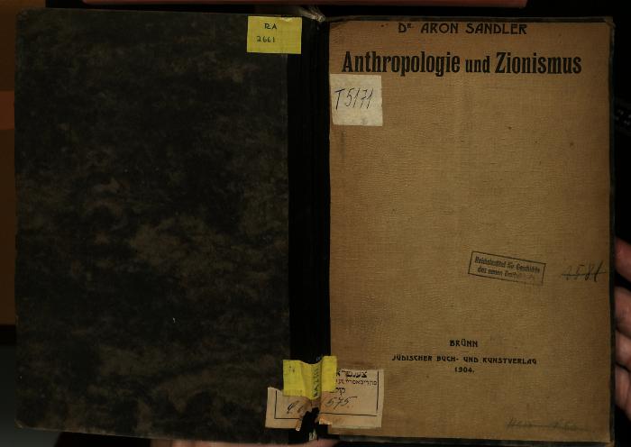 RA 2661 : Anthropologie und Zionismus (1904)