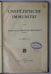Im 19 : Unspezifische Immunität (1926)