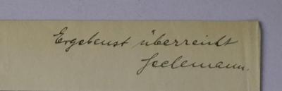 Im 31 : Vorlesungen über Infektion und Immunität (1912);- (Hygienisches Institut der Tierärztlichen Hochschule Berlin;Tierärztliche Hochschule Berlin), Von Hand: Name, Autogramm; 'Ergebenst überreicht Kelemann.'. 