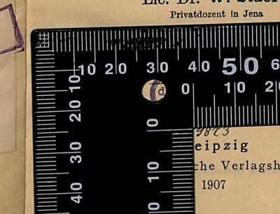 - (Bibliothek der Jüdischen Gemeinde zu Berlin), Von Hand: Exemplarnummer; '9873'. 
