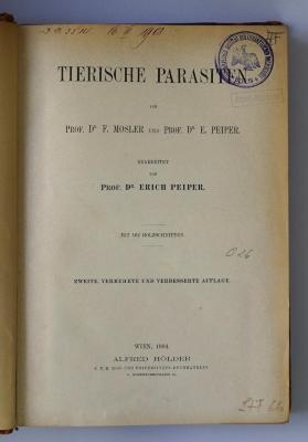 O 26 : Tierische Parasiten (1904)