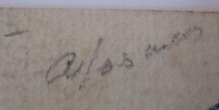 - (unbekannt), Von Hand: Notiz, Nummer; 'A/[....]'. ; Novelas Cortas : Primaera Serie: Cuentos Amatorios (1893)