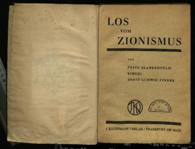 ZI V 2570 : Los vom Zionismus (1928)