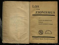 ZI V 2570 : Los vom Zionismus (1928)