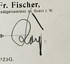 - (Koch, Gerhard), Von Hand: Autogramm, Name; 'Koch [?]'. 