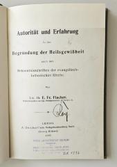 BG 9008 F529 : Autorität und Erfahrung in der Begründung der Heilsgewißheit nach den Bekenntnisschriften der evangelisch-lutherischen Kirche (1907)