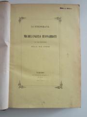 X-Mic-540a-475-rara : La Bibliografia di Michelangelo Buonarrotti (1875)