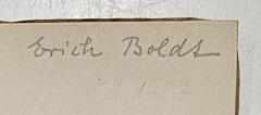 - (Boldt, Erich), Von Hand: Autogramm, Name; 'Erich Boldt'. 