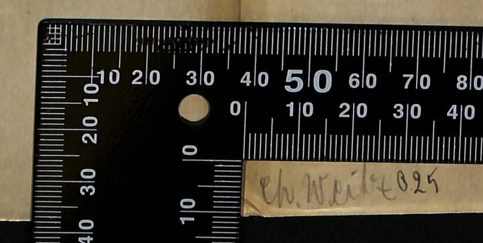 - (Weitz, Ch.), Von Hand: Buchbinder, Preis; 'Ch. Weitz 0.25'. 