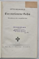 BK 1350 R372 : Der verlorene Sohn (1933)