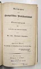 GB M 2069 : Geschichte des Evangelischen Protestantismus in Deutschland (1845)