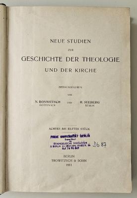 FX 475505 B888 : Die vier Bücher Julians von Aeclanum an Turbantius (1910)