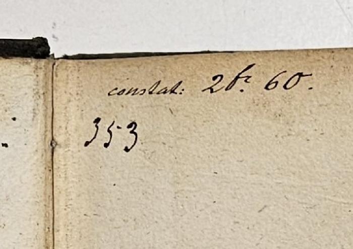 GB M 2068 : Geschichte des Evangelischen Protestantismus in Deutschland (1844);-, Von Hand: Inventar-/ Zugangsnummer; 'constat: 2[...].60.
353'