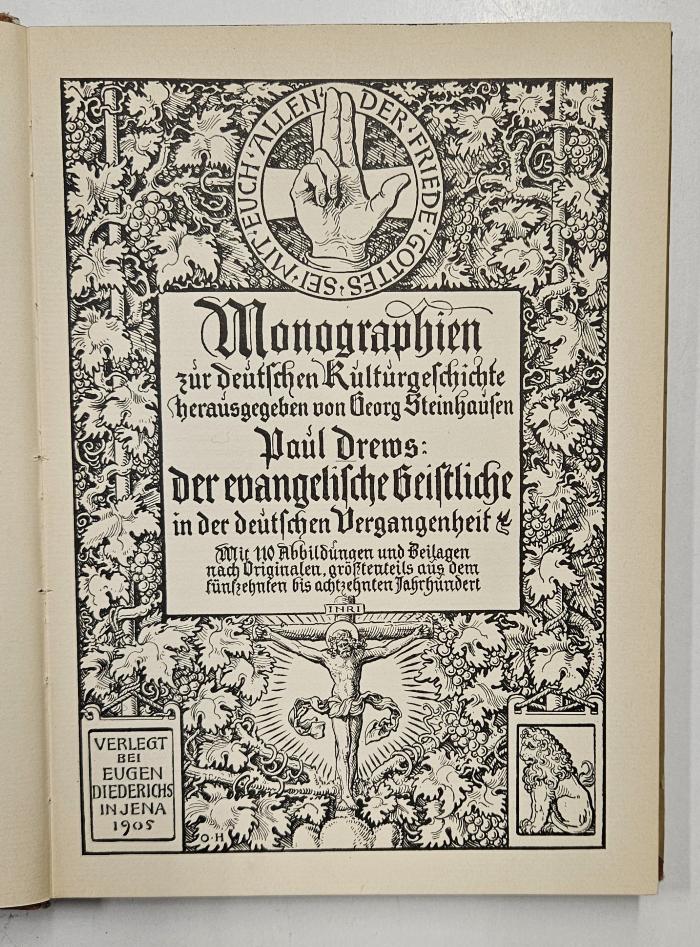 GB M 7140 : Der evangelische Geistliche in der deutschen Vergangenheit (1905)