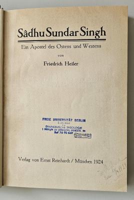 BE 8045 S957 : Sâdhu Sundar Singh (1924)