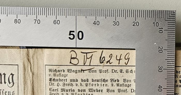 BQ 1740 W485 : Der evangelische Pfarrer in Geschichte und Gegenwart (1925);- (Bibliothek des Landeskirchenamtes Hannover), Von Hand: Signatur; 'B VI 6249'. 