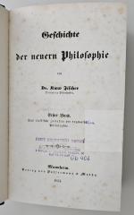 CG 3340.1854-1 : Geschichte der neuern Philosophie (1854)