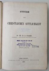 BH 1408 S995 S6-1 und -2 : System der christlichen Sittlichkeit (1884-1887)