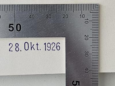 CF 5017 P493 : Der Begriff des Bösen in Kants Kritizismus und seine Bedeutung für die Theologie (1913);- (Gesch, Gerhard), Stempel: Datum; '28. Okt. 1926'. 