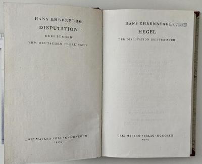 CG 1260 E33-1  bis -3 : Disputation (1923-1925)