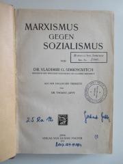 25 Ra 12 : Marxismus gegen Sozialismus (1913)