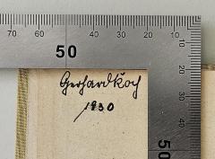 - (Koch, Gerhard), Von Hand: Autogramm, Name; 'Gerhard Koch 1930'. 