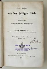 BK 1510 S251.1861 : Die Lehre von der heiligen Liebe oder Grundzüge der evangelisch-kirchlichen Moraltheologie (1861)