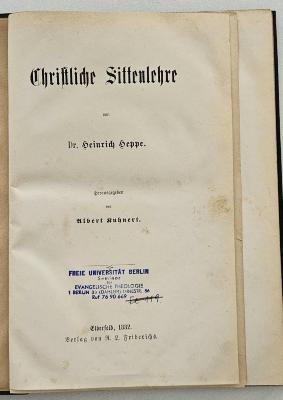 BK 1250 H529 : Christliche Sittenlehre (1882)