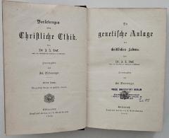 BK 1250 B393-1 und -2/3 : Vorlesungen über christliche Ethik (1882-1883)