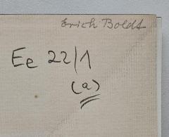 - (Boldt, Erich), Von Hand: Autogramm, Name; 'Erich Boldt'. 