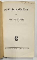 Box M 23467 : Die Kirche und ihr Recht (1935)