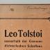 KI 6121 I86 : Leo Tolstoi außerhalb der Grenzen dichterischen Schaffens (1912)