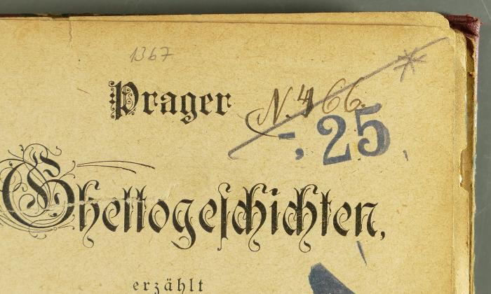 - (Jüdische Schülerbibliothek Pilsen), Stempel: Preis; '-,25'. 