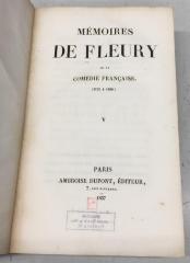 42/151 Bd. 5 : Mémoires de Fleury de la Comédie Française (1757 - 1820) : préc. d'une introd. 5 (1837)