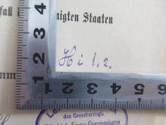 - (Lehrer-Bibliothek des Grossherzoglichen Friedrich Franz-Gymnasiums zu Parchim), Von Hand: Signatur; 'Hit, 2.'. 
