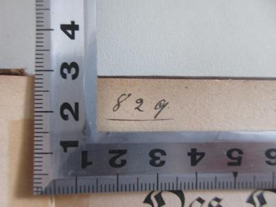 - (Deutsch-Brasilischer Verein), Von Hand: Nummer, Signatur; '829'. 
