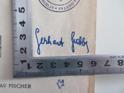 - (Gibby, Gerhart), Von Hand: Name; 'Gerhart, Gibby'. 
