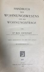 00/11868 : Handbuch des Wohnungswesens und der Wohnungsfrage (1920)