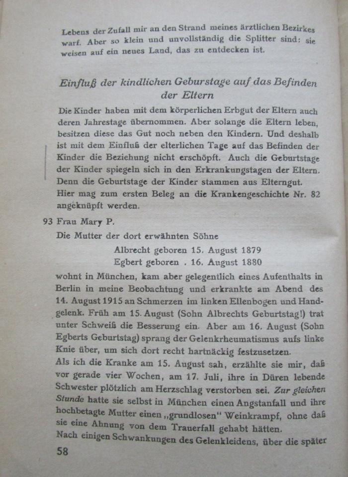 X 743 2.Ex.: Das Jahr im Lebendigen (1918);- (Stern, Erich), Von Hand: Annotation. 