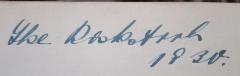 - (Rosko[...][?], Ilse), Von Hand: Autogramm, Name, Datum; 'Ilse Rosko[...]
1930'. 