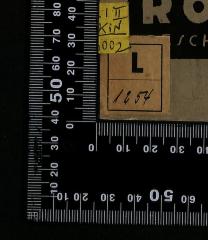- (Reichsinstitut für Geschichte des neuen Deutschlands), Etikett: Signatur; 'L 1254'. 