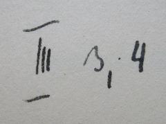 - (Apologetische Centrale (Berlin)), Von Hand: Signatur; 'III 3,4'. 
