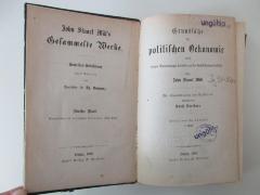 Ig 91-5&lt;3&gt; : John Stuart Mill's Gesammelte Werke, Bd. 5. Grundsätze der politischen Ökonomie (1869)