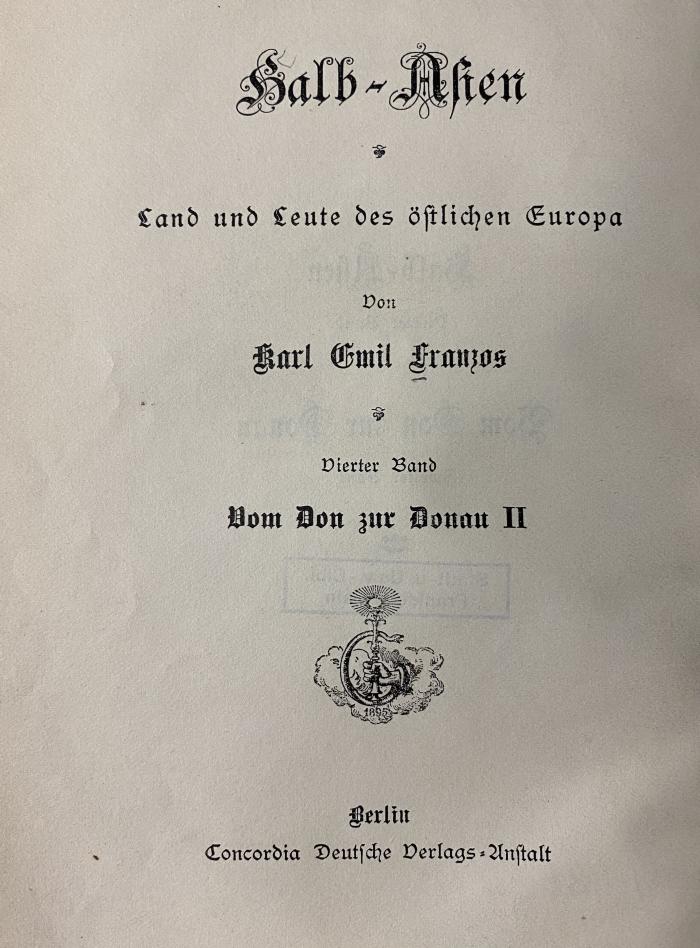 00/13226 Bd. 4,2 : Vom Don zur Donau : neue Kulturbilder aus Halb-Asien Teil 2 (1889)