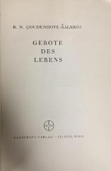 00/12223 : Gebote des Lebens : [Aphorismen]  (1931)