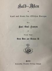 00/13226 Bd. 4,2 : Vom Don zur Donau : neue Kulturbilder aus Halb-Asien Teil 2 (1889)