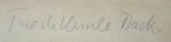- (Back, Frieda Ursula), Von Hand: Autogramm, Name; 'Frieda Ursula Back.'. 