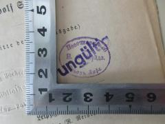 - (Муйде, Якобъ Фридриховичъ ), Stempel: Name, Ortsangabe; 'Я. Ф. Муйде
Песочная яма 30
Юрьев Лифа

voller Name: Якобъ Фридриховичъ Муйде
gefunden in: http://www.ester.ee/record=b1231108~S1*est 

[Transkiption]: 
Pesotschnaja jama 30
J. F. Mujde 
Jurjev Livland'. 