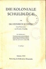 00/7736 : Die koloniale Schuldlüge (1928)
