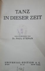 Dx 66: Tanz in dieser Zeit ([1926])